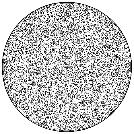 طرح گل چاپ سنگی